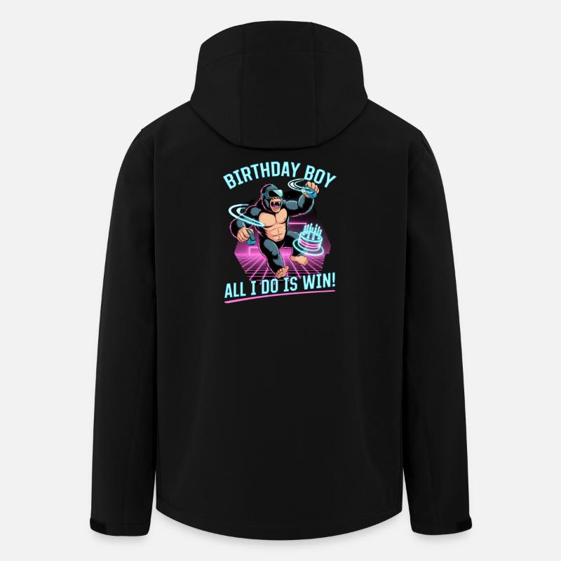 Birthday Gamer VR - Recycelte Männer Softshell-Jacke von Stanley/Stella - Schwarz