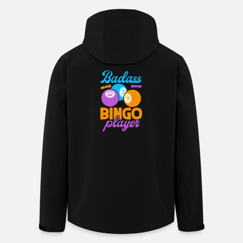 Jeu de bingo Badass Player Bingo - Veste softshell homme en polyester recyclé Stanley/Stella - noir