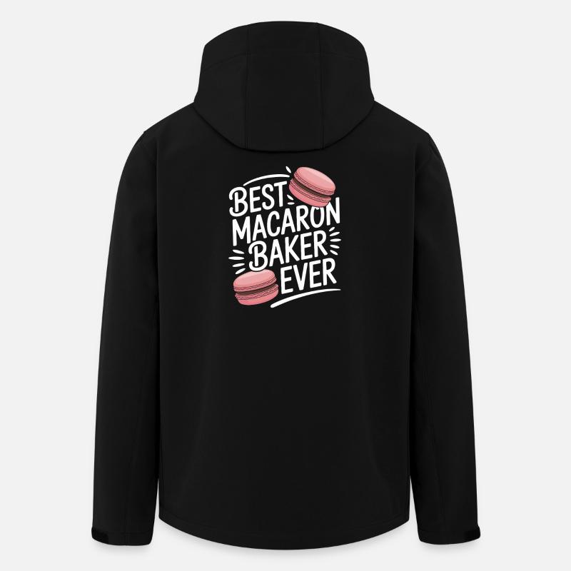 Macaron Desserts Français - Veste softshell homme en polyester recyclé Stanley/Stella - noir