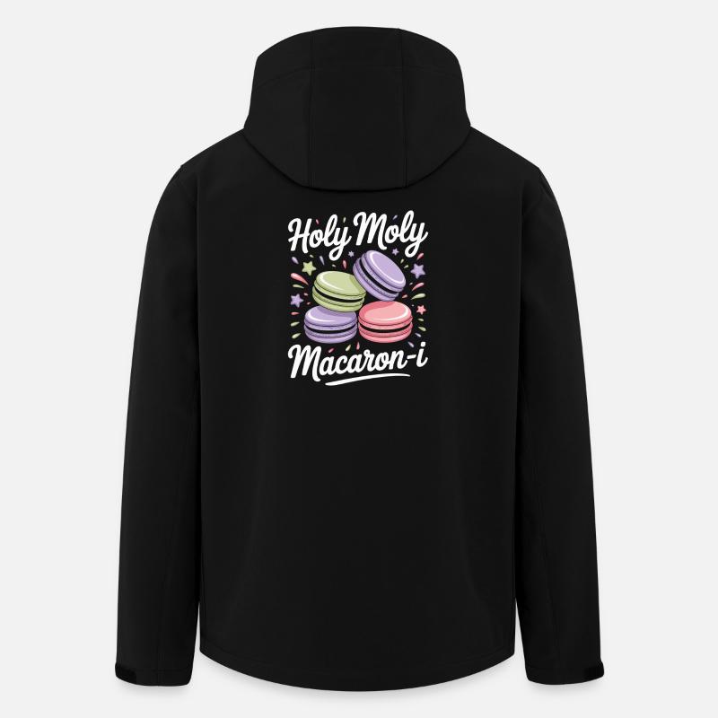 Macaron Desserts Français - Veste softshell homme en polyester recyclé Stanley/Stella - noir
