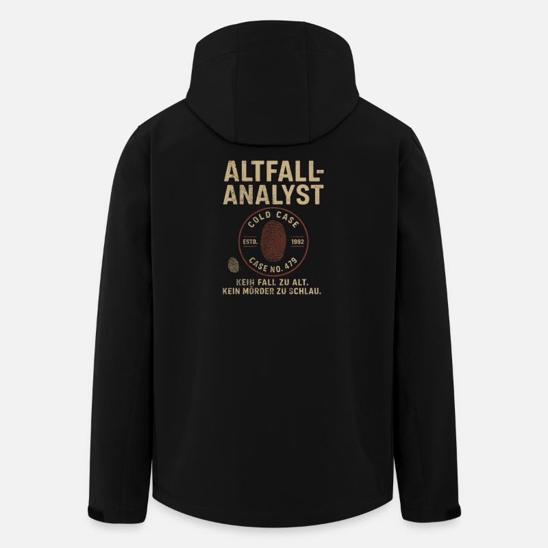 Altfall-Analyst – Cold Case Shirt - Recycelte Männer Softshell-Jacke von Stanley/Stella - Schwarz