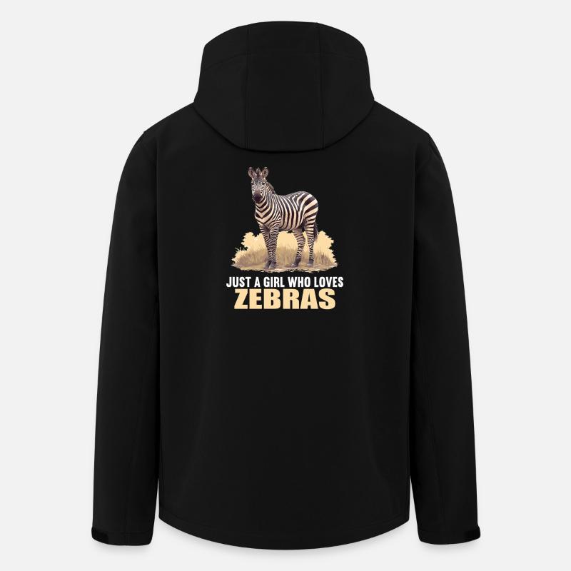 Zebras Zebra - Recycelte Männer Softshell-Jacke von Stanley/Stella - Schwarz