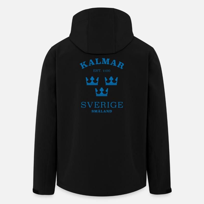 Kalmar Sverige Schweden - Recycelte Männer Softshell-Jacke von Stanley/Stella - Schwarz