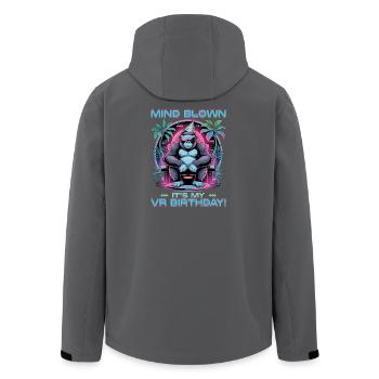 Birthday Gamer VR - Recycelte Männer Softshell-Jacke von Stanley/Stella - Schwarz - Hinten - AI Model Male 185 light (185cm)