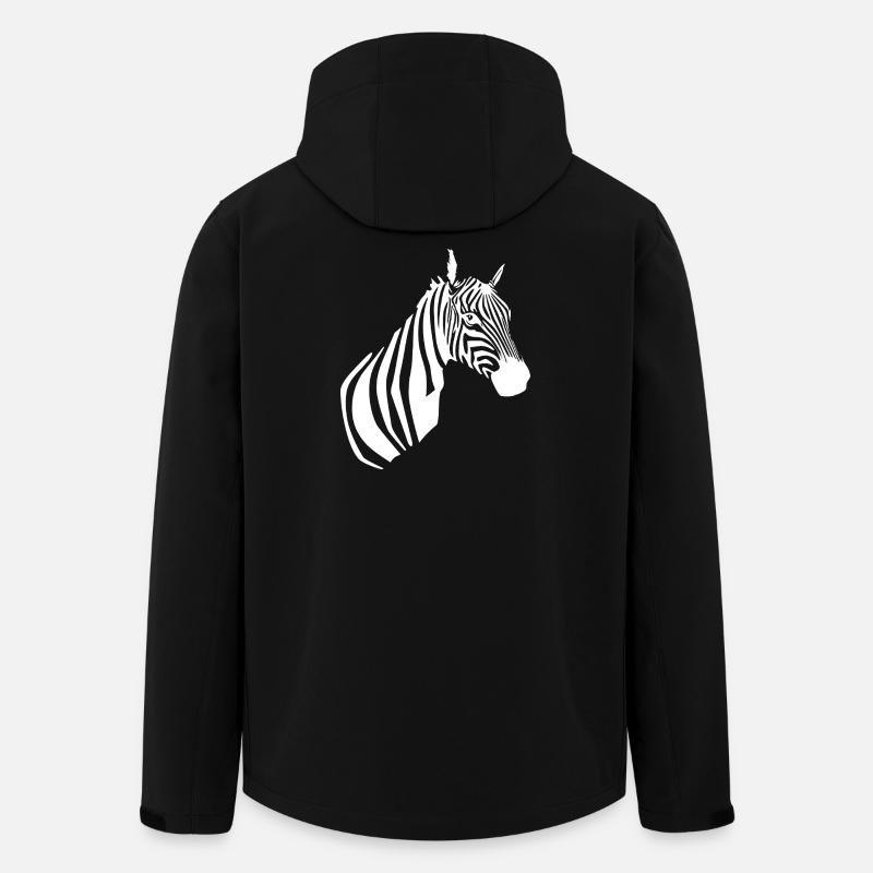 Zebra T-shirt - Men’s Recycled Softshell Jacket by Stanley/Stella - black