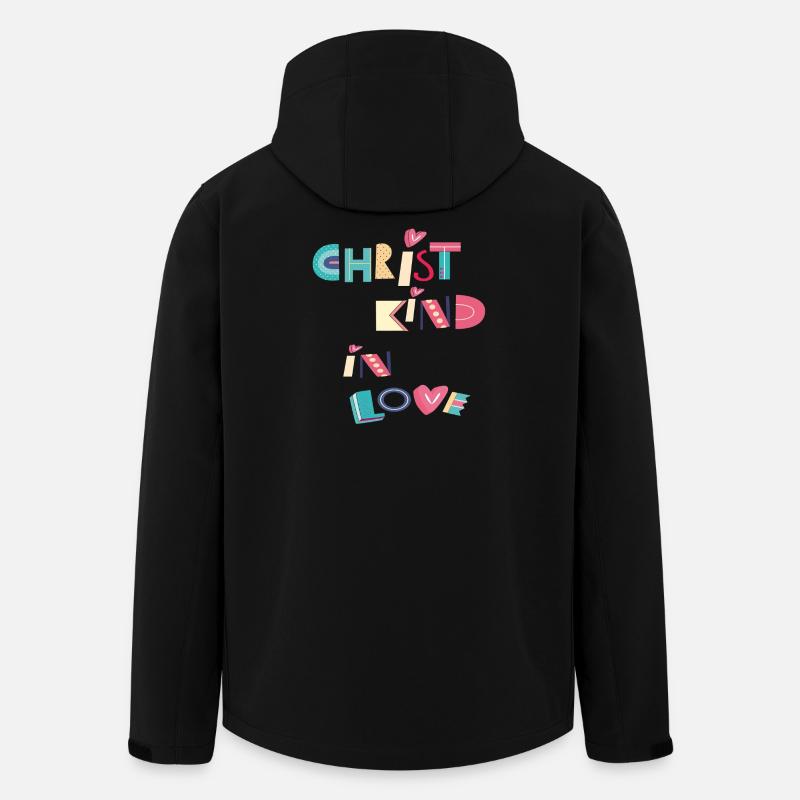 Enfant Jésus dans l’amour - Veste softshell homme en polyester recyclé Stanley/Stella - noir