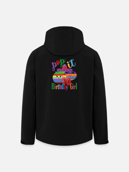 pop-it Fille d’anniversaire 10 - Veste softshell homme en polyester recyclé Stanley/Stella - noir