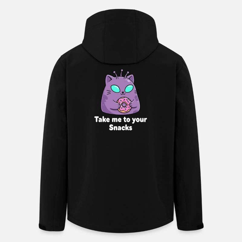 Süße Donutkatze Snackverführer - Recycelte Männer Softshell-Jacke von Stanley/Stella - Schwarz