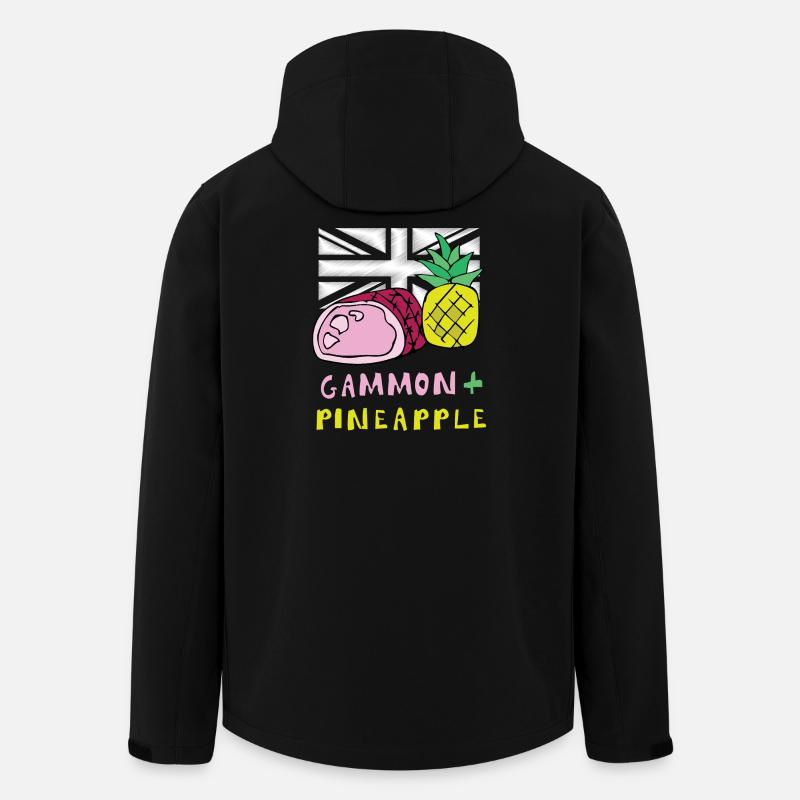 Gammon Pineapple Pop Art Tee - Men’s Recycled Softshell Jacket by Stanley/Stella - black