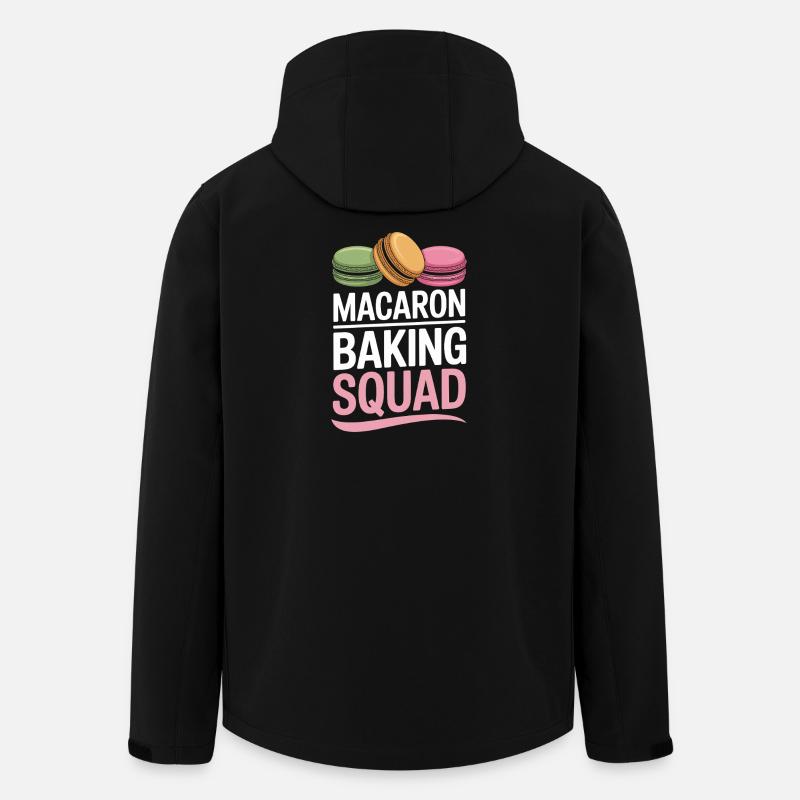 Macaron Desserts Français - Veste softshell homme en polyester recyclé Stanley/Stella - noir