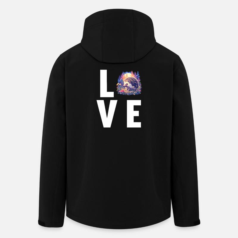 Igel - Recycelte Männer Softshell-Jacke von Stanley/Stella - Schwarz