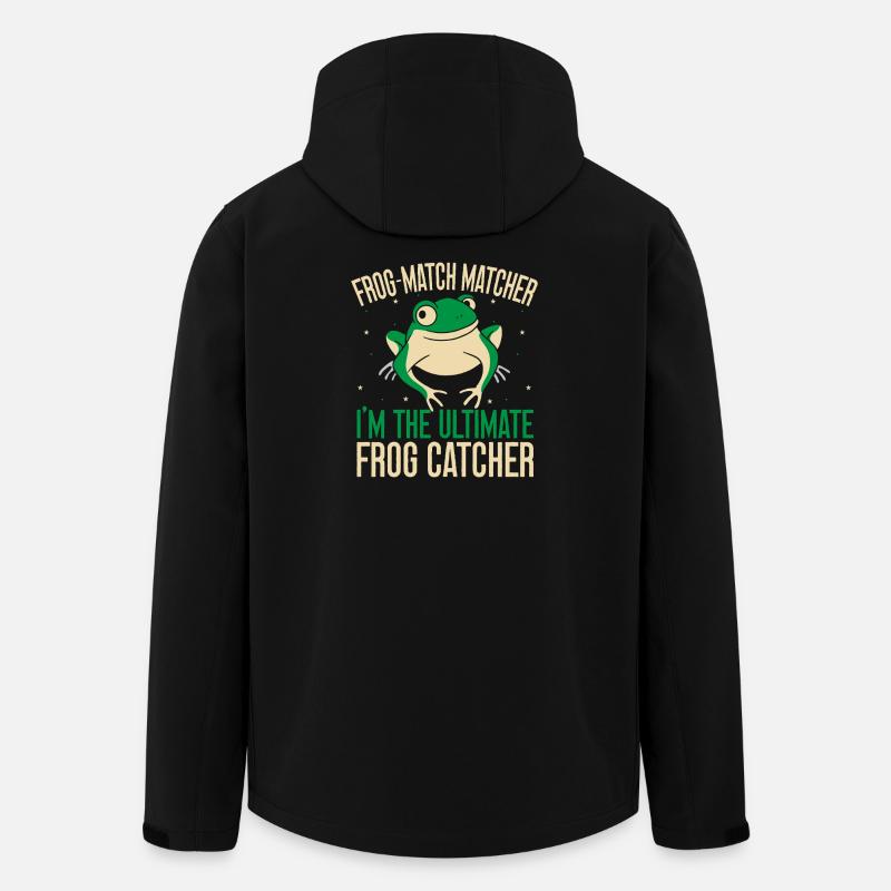 Frog Catcher Frog Match Matcher Frog - Men’s Recycled Softshell Jacket by Stanley/Stella - black