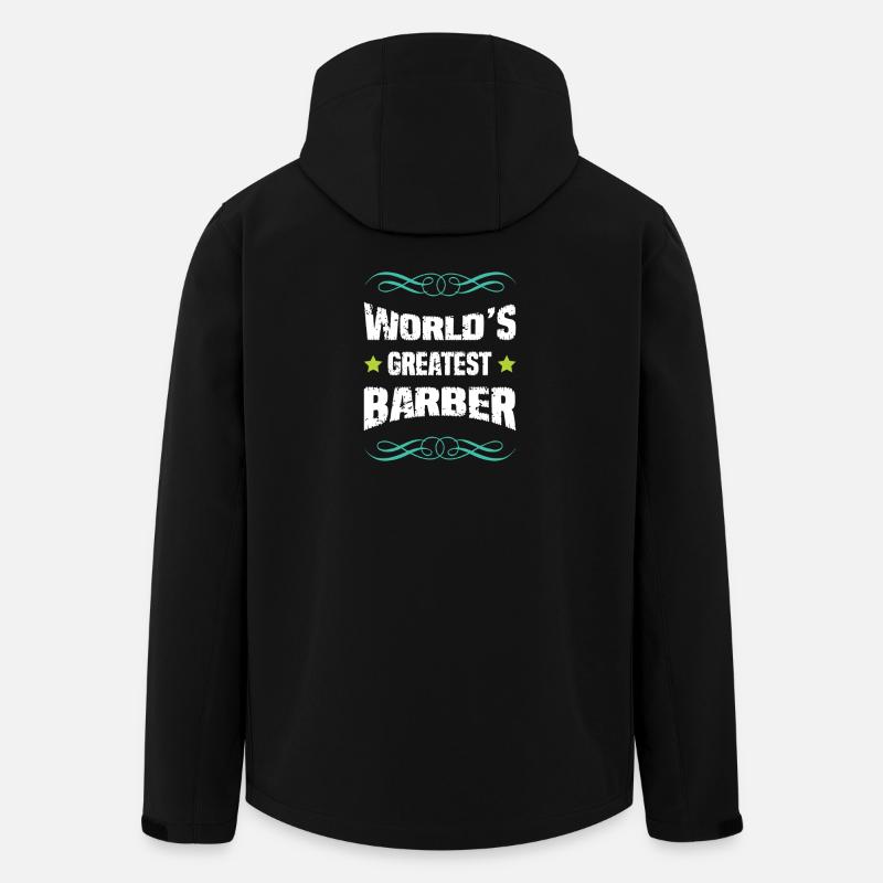 World's Greatest Barber - Recycelte Männer Softshell-Jacke von Stanley/Stella - Schwarz