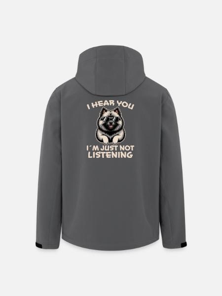 Keeshond Saying Dogs Funny Keeshond Gift - Men’s Recycled Softshell Jacket by Stanley/Stella - black