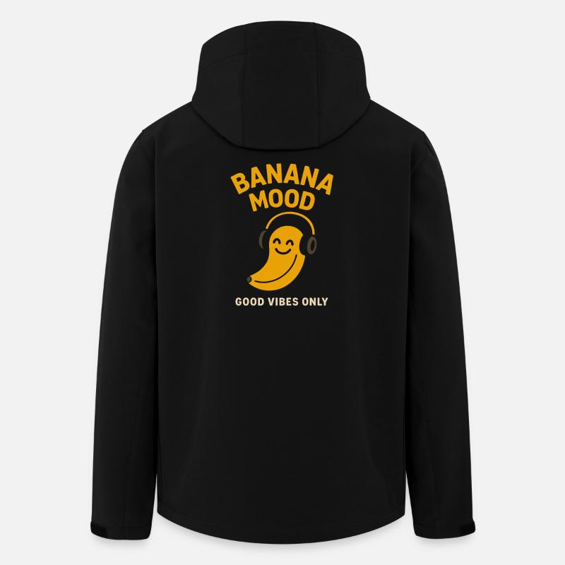 Banana Mood  - Recycelte Männer Softshell-Jacke von Stanley/Stella - Schwarz