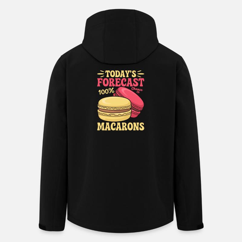 Macaron Desserts Français - Veste softshell homme en polyester recyclé Stanley/Stella - noir