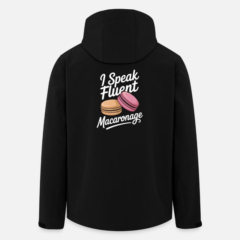 Macaron Desserts Français - Veste softshell homme en polyester recyclé Stanley/Stella - noir