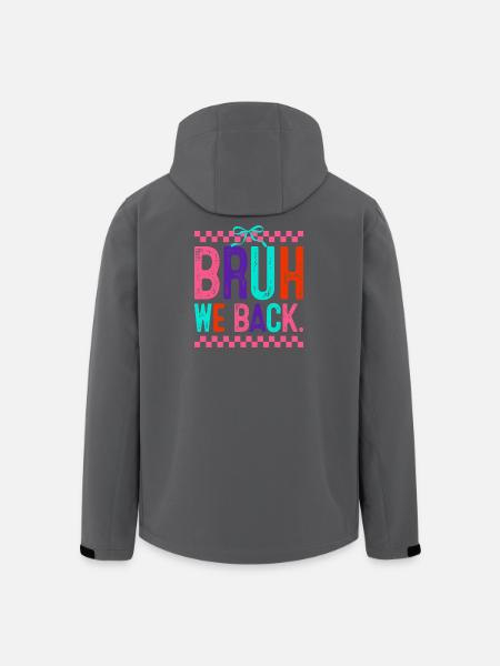 Bruh We Back Neon Pop - Veste softshell homme en polyester recyclé Stanley/Stella - noir