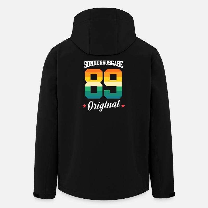 89 Birthday - Men’s Recycled Softshell Jacket by Stanley/Stella - black