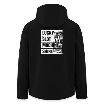 Lucky Slot Machine Casino Gambling - Men’s Recycled Softshell Jacket by Stanley/Stella - black - Back - AI Model Male 185 light (185cm)