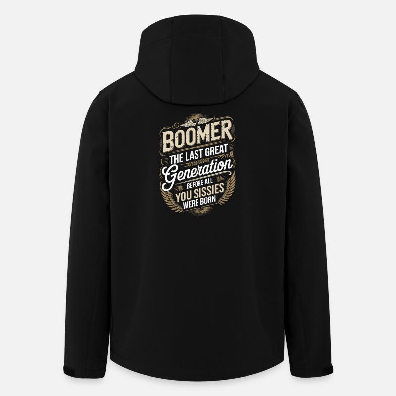 Boomer Last Great Generation Saying - Men’s Recycled Softshell Jacket by Stanley/Stella - black