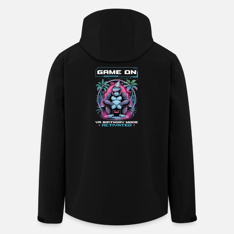 Birthday Gamer VR - Recycelte Männer Softshell-Jacke von Stanley/Stella - Schwarz