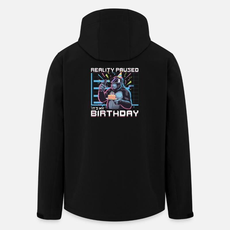 Birthday Gamer VR - Recycelte Männer Softshell-Jacke von Stanley/Stella - Schwarz