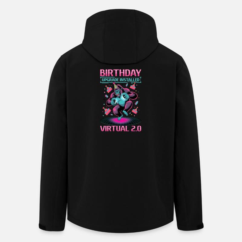 Birthday Gamer VR - Recycelte Männer Softshell-Jacke von Stanley/Stella - Schwarz