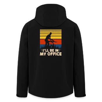 Baumpfleger Holzarbeiter Waldarbeiter Geschenk - Recycelte Männer Softshell-Jacke von Stanley/Stella - Schwarz - Hinten - AI Model Male 185 light (185cm)