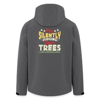 Baumpfleger Holzarbeiter Waldarbeiter Geschenk - Recycelte Männer Softshell-Jacke von Stanley/Stella - Anthrazit - Hinten - AI Model Male 185 light (185cm)