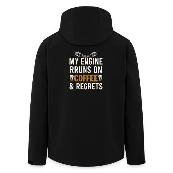 Mechanical Engineering Mechanical Engineer - Men’s Recycled Softshell Jacket by Stanley/Stella - black - Back - AI Model Male 185 light (185cm)