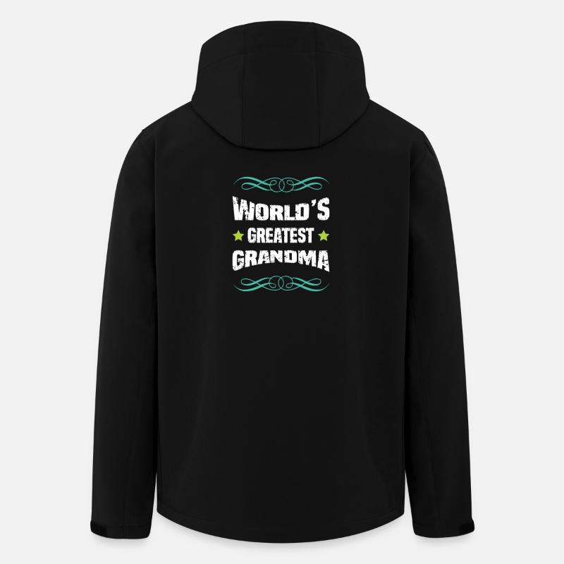 Welt's Größte Oma - Recycelte Männer Softshell-Jacke von Stanley/Stella - Schwarz