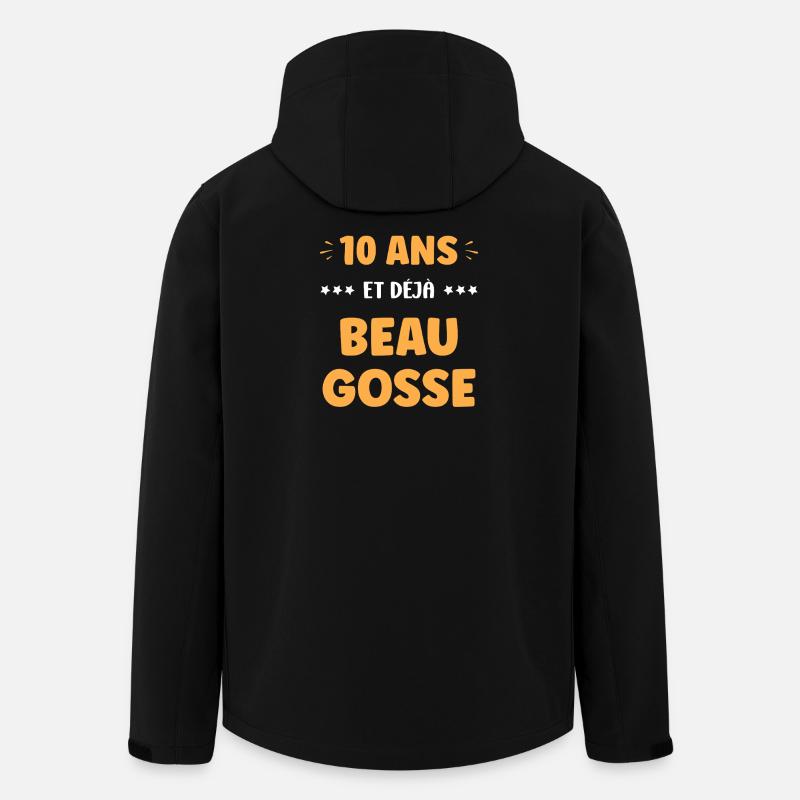 Beau gosse dès 10 ans - Veste softshell homme en polyester recyclé Stanley/Stella - noir