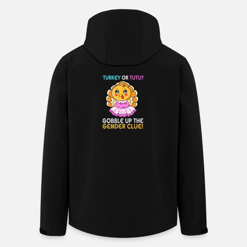 Thanksgiving Gender Reveal Werdende Mutter - Recycelte Männer Softshell-Jacke von Stanley/Stella - Schwarz