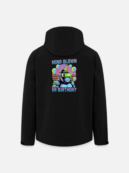 Birthday Gamer VR - Men’s Recycled Softshell Jacket by Stanley/Stella - black