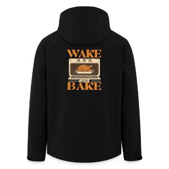Wake And Bake Drôle Style d’automne de Thanksgiving - Veste softshell homme en polyester recyclé Stanley/Stella - noir - Dos - AI Model Male 185 light (185cm)
