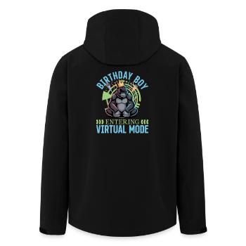 Birthday Gamer VR - Recycelte Männer Softshell-Jacke von Stanley/Stella - Schwarz - Hinten - AI Model Male 185 light (185cm)