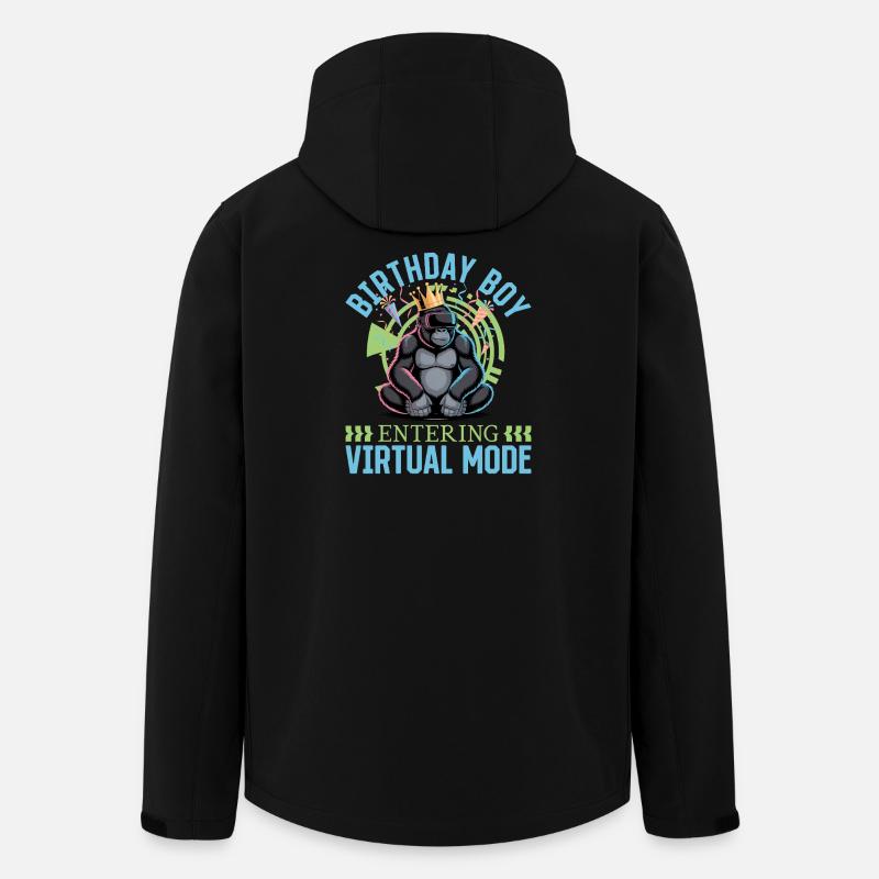Birthday Gamer VR - Men’s Recycled Softshell Jacket by Stanley/Stella - black