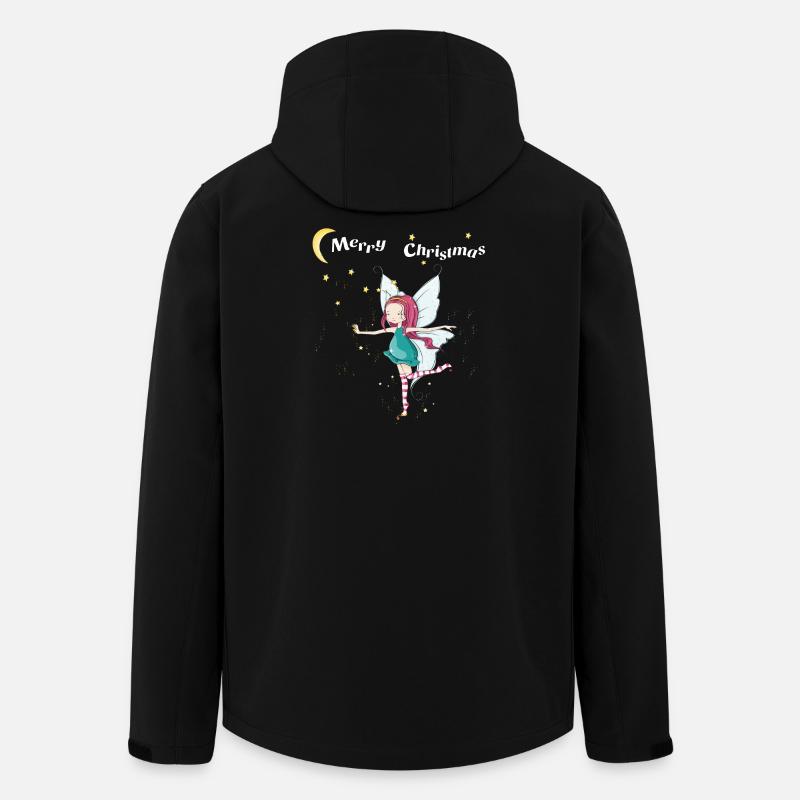 Joyeux Noël - Veste softshell homme en polyester recyclé Stanley/Stella - noir