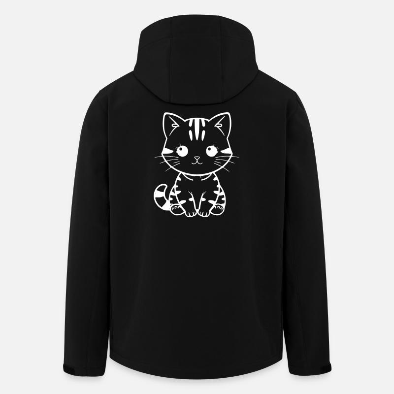 Cat outfit gift idea Christmas - Men’s Recycled Softshell Jacket by Stanley/Stella - black