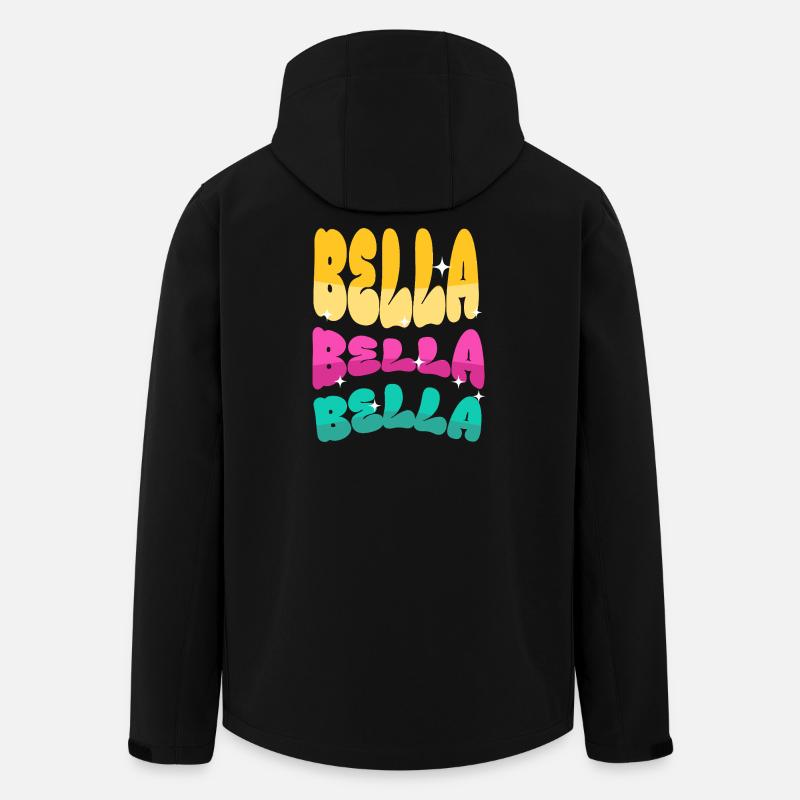 Bella - Recycelte Männer Softshell-Jacke von Stanley/Stella - Schwarz