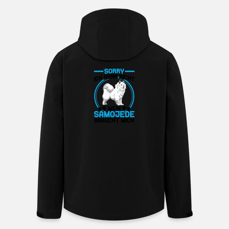 Samojede braucht mich Schlittenhund - Recycelte Männer Softshell-Jacke von Stanley/Stella - Schwarz