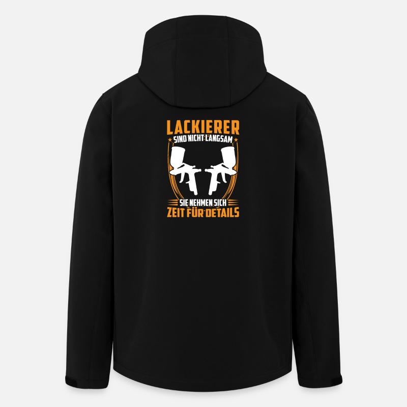 Lackierer ist langsam Fahrzeuglackierer - Recycelte Männer Softshell-Jacke von Stanley/Stella - Schwarz