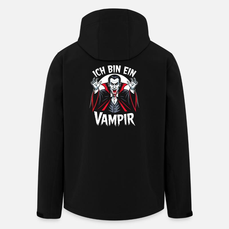 Vampir Kostüm Blutsauger Halloween Grusel  - Recycelte Männer Softshell-Jacke von Stanley/Stella - Schwarz