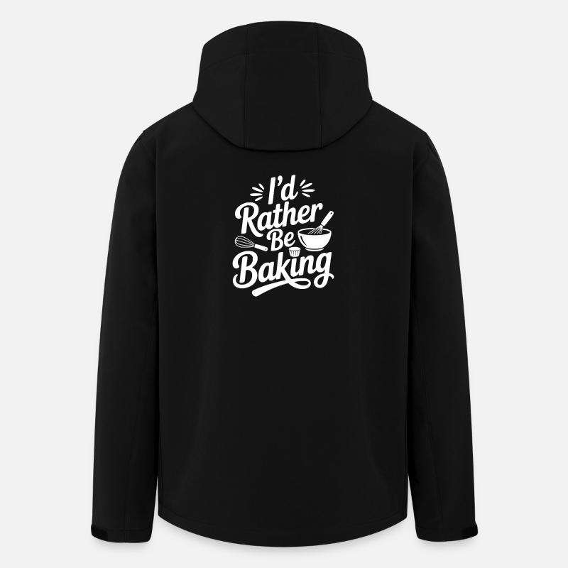 I’d Rather Be Baking - Men’s Recycled Softshell Jacket by Stanley/Stella - black
