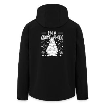 Costume de Gnome Hommes Je ́suis Un Gnome-Aholic Gnome - Veste softshell homme en polyester recyclé Stanley/Stella - noir - Dos - AI Model Male 185 light (185cm)