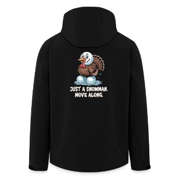 Pas de dinde pour le dîner - Veste softshell homme en polyester recyclé Stanley/Stella - noir - Dos - AI Model Male 185 light (185cm)