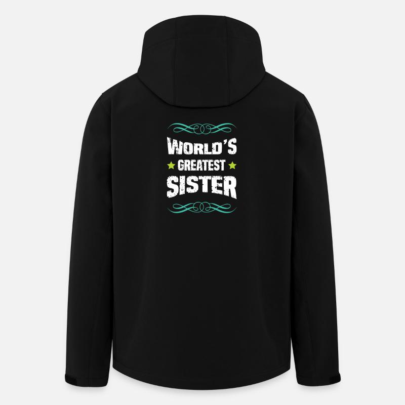 Weltgrößte Schwester - Recycelte Männer Softshell-Jacke von Stanley/Stella - Schwarz