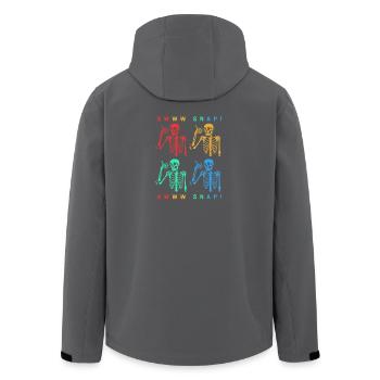 Arm Fracture Halloween Skeleton Bone Bone Fracture - Men’s Recycled Softshell Jacket by Stanley/Stella - black - Back - AI Model Male 185 light (185cm)