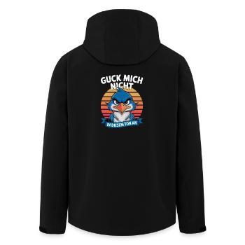 Ne me regarde pas dans ce ton drôle d’oiseau - Veste softshell homme en polyester recyclé Stanley/Stella - noir - Dos - AI Model Male 185 light (185cm)